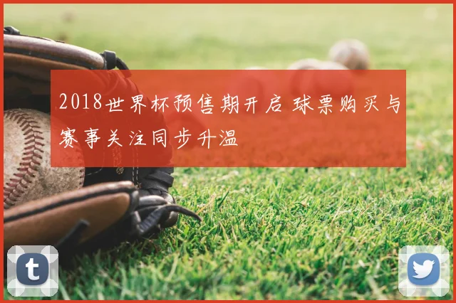2018世界杯预售期开启 球票购买与赛事关注同步升温